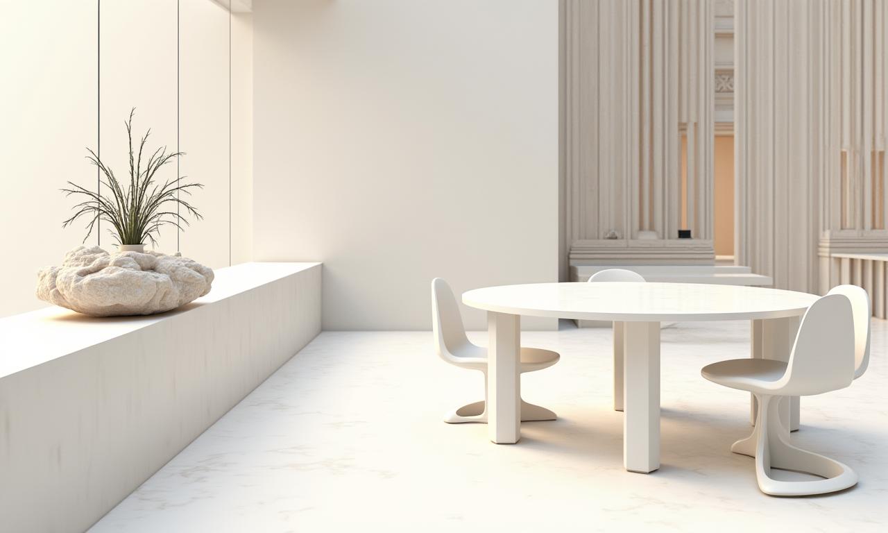 Vue inspirante d'un espace de travail créatif avec des éléments de design