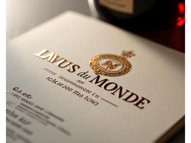 Logo et identité pour un restaurant gastronomique 'Saveurs du Monde'